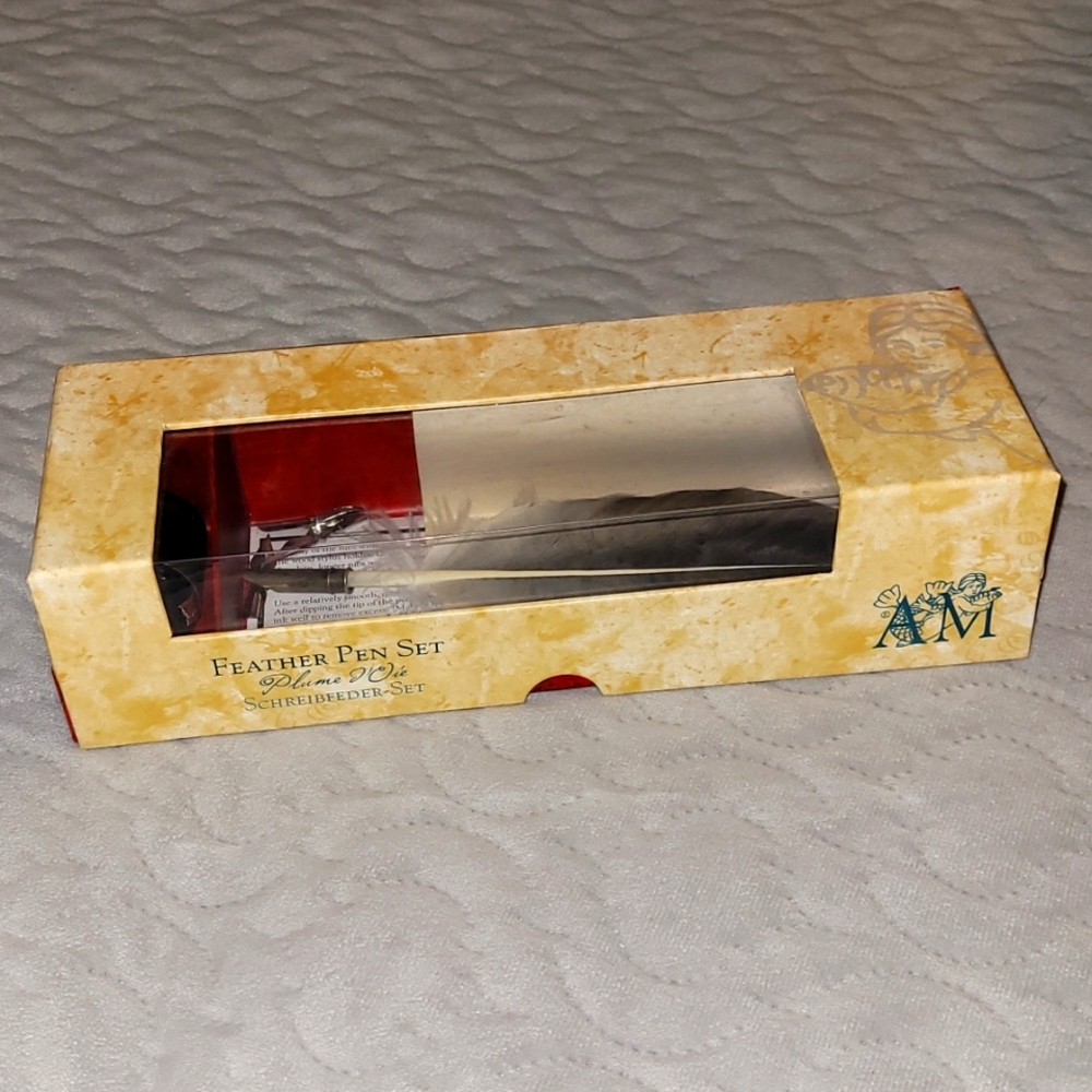 Feather Pen Set Schreibfeder Box Set